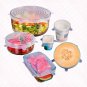 Silicone Universal Stretch Suction Pot Cooking Cover Lids Pan 6pcs Bowl Lid Tool