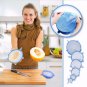 Silicone Universal Stretch Suction Pot Cooking Cover Lids Pan 6pcs Bowl Lid Tool