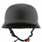 Retro Motorcycle Helmets Matte Black German Half Face Helmet Chopper Biker New