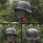 Retro Motorcycle Helmets Matte Black German Half Face Helmet Chopper Biker New