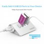 Aluminum 4 ports USB 2.0 3.0 HUB High Speed Mini Splitter Portable Hub Computer