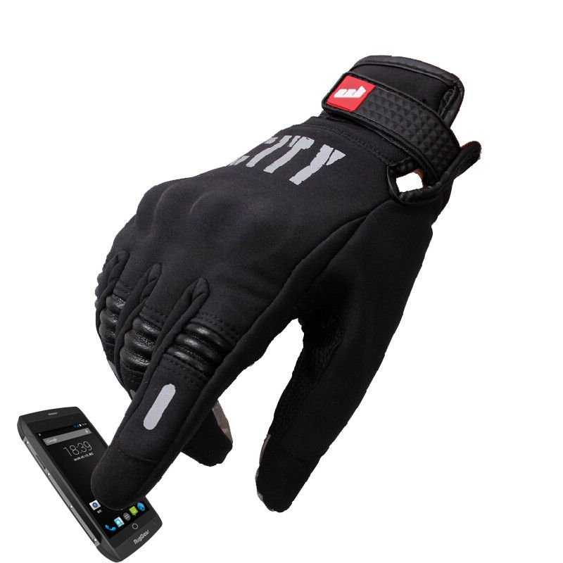 Gloves Bike Touch Screen Cycling Finger Full Bicycle Winter Motorcycle Racing