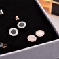 Anti Allergy Stainless Steel Stud Earrings Never Fade Roman Numerals Woman Ear