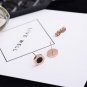 Anti Allergy Stainless Steel Stud Earrings Never Fade Roman Numerals Woman Ear