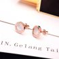 Anti Allergy Stainless Steel Stud Earrings Never Fade Roman Numerals Woman Ear
