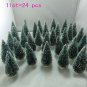 24 Mini Christmas Tree Xmas Party Ornaments Festival Decor Home Decoration Pine