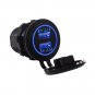 Usb Motorcycle Charger Socket Dual Car 12v Power 24v Adapter Waterproof Port Led