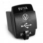 Dual USB Waterproof Motorcycle Car Charger 12V 24V 3.1A Universal LED Display