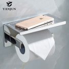 Paper Single Roll Toilet Holder Wall Cover Stainless Steel Sus Mount Chrome New