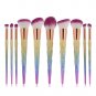 10 Pcs Set Makeup Handle Brush Brushes Bamboo Professional Foundation Handles