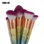 10 Pcs Set Makeup Handle Brush Brushes Bamboo Professional Foundation Handles