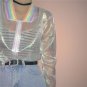 Holographic Jacket Coat Womens Silver Women Hologram Transparent Laser Outerwear