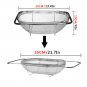 Rack Drain Stainless Steel Sink Basket Retractable Pull Dish Vegetables Kitchen