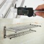 Towel Bathroom Stainless Steel Rack Bar Shelf Wall Mounted Bath Storage Toilet