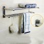 Towel Bathroom Stainless Steel Rack Bar Shelf Wall Mounted Bath Storage Toilet