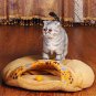 Pet Warm Bed Cat Dog Puppy Kitten Kennel Soft Cushion Sleeping Mat Nest Brown