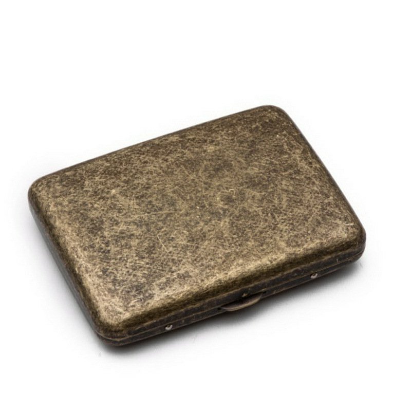 Cigarette Metal Case Vintage Holder Cigarettes Box Built High Quality