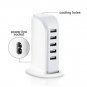 5 USB Port Charger Desktop Rapid Station Charging For Mobile Multi UK EU US Plug