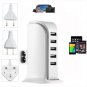 5 USB Port Charger Desktop Rapid Station Charging For Mobile Multi UK EU US Plug