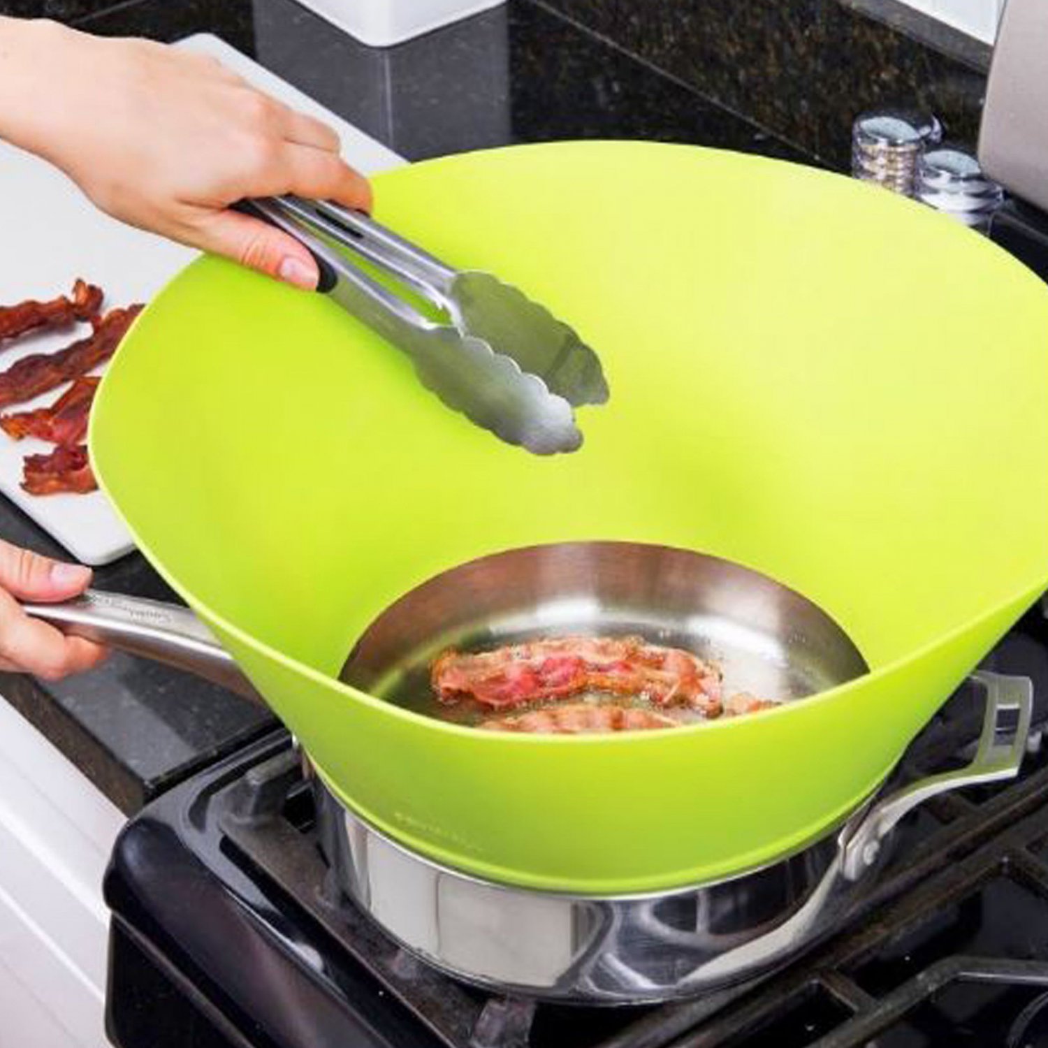 Splatter Shield Guard Cooking Oil Splash Proof Protection Cover For Frying Pan