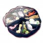 Shoe Go Around Organizer Space Saver 12 Shoes Under Bed Round Shape 360 Zipper