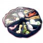Shoe Go Around Organizer Space Saver 12 Shoes Under Bed Round Shape 360 Zipper