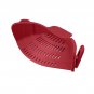 Silicone Pot Pan Bowl Funnel Strainer Rice Washing Colander Kitchen Gadget Tools