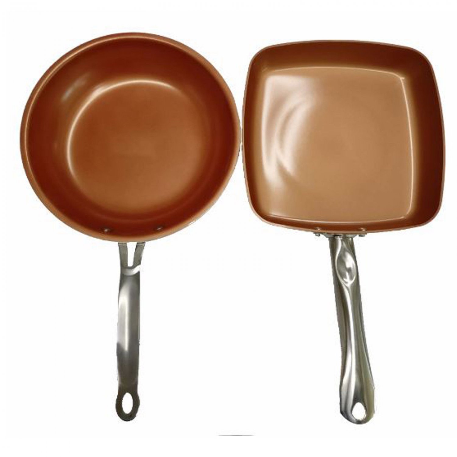 Non-stick Copper Frying Pan Square Skillet Ceramic Coating Ceramic Saucepan Pan