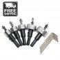 10 Pcs 16-30mm Carbide Tip HSS Drill Bit Hole Saw Stainless Steel Metal Alloy