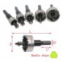 10 Pcs 16-30mm Carbide Tip HSS Drill Bit Hole Saw Stainless Steel Metal Alloy