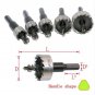 10 Pcs 16-30mm Carbide Tip HSS Drill Bit Hole Saw Stainless Steel Metal Alloy
