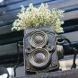 Artificial Flower Decorative Creative Vintage Retro Camera Ceramic Flower Vase