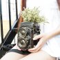Artificial Flower Decorative Creative Vintage Retro Camera Ceramic Flower Vase