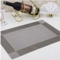 4 Pcs Placemat Dining Table Mat Coaster Table Cloth Pad Waterproof PVC fiber New
