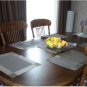 4 Pcs Placemat Dining Table Mat Coaster Table Cloth Pad Waterproof PVC fiber New
