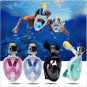 Snorkel Mask Foldable Greatever 180 Degree View Free Breathing Full Face Snorkel