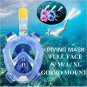 Snorkel Mask Foldable Greatever 180 Degree View Free Breathing Full Face Snorkel