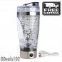 Protein Powder Shakes Bottle Leakproof Lid Stainless Steel USB Electric Shaker