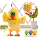 Hilarious Egg Laying Chicken Laying Egg Electric Plush Crazy Chicken with Lights