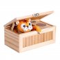 Funny Tiger in a Box Upgrade Wooden Electronic Useless Box With Sound New 2018