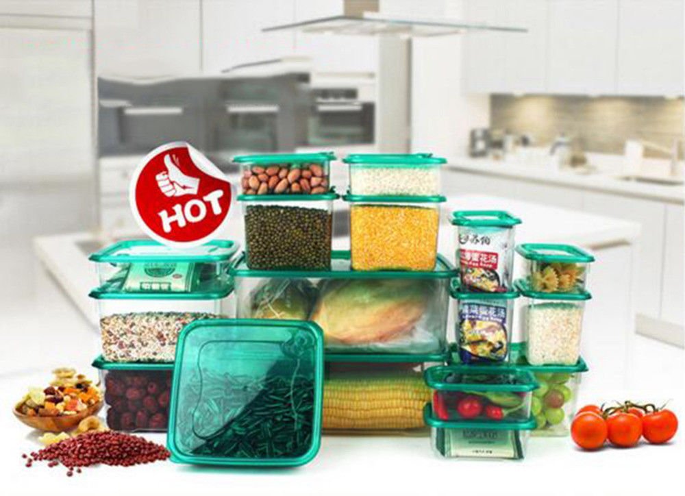 17 Piece Set Food Storage Containers with Lids Comparable to Tupperware Set NEW