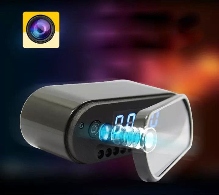 Wifi Alarm Clock With HD 1080P Night Vision Camera - Camcorder - Free Shipping!