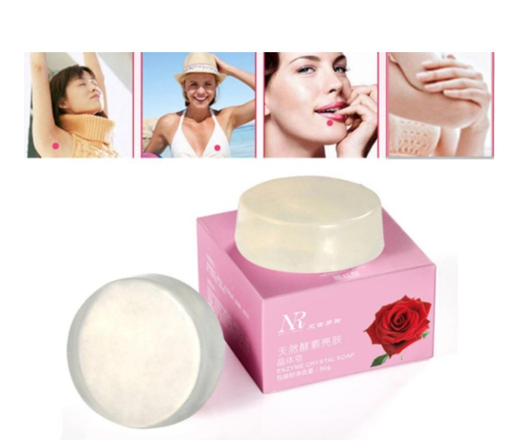 Whitening Essence Soap - Natural Active Enzyme Crystal Soap 50g Neu 2018