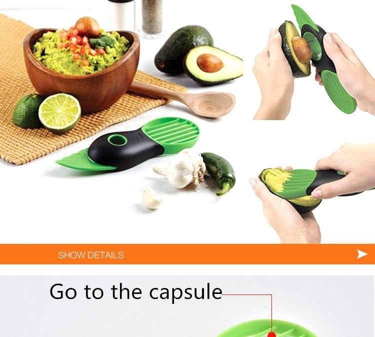 Creative Avocado Melon Scoops Multifunctional Fruit Tools Practical Convenient