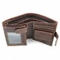 First Layer Of Genuine Leather Men's Large Capacity Multi-Card Bit Short Wallet