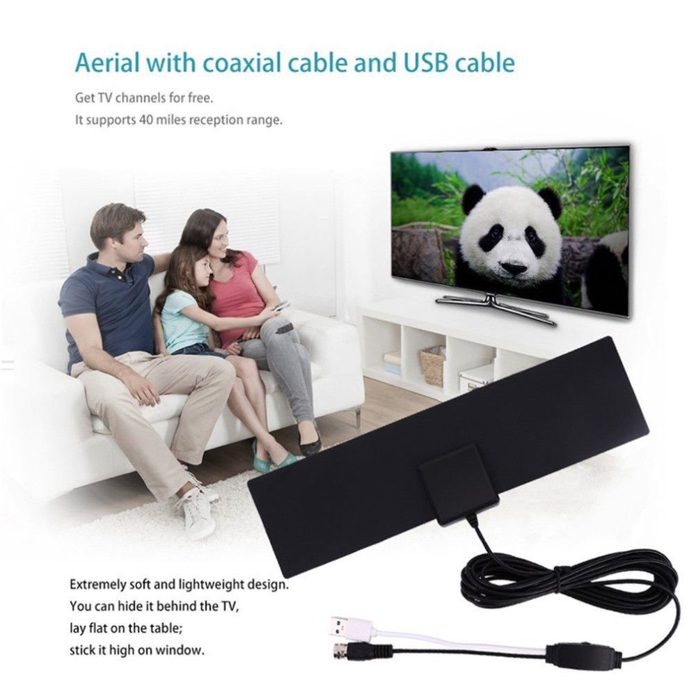 HD Hight Definition TV Aerial Antenna TV Fox HDTV UHF VHF Cable 40 Miles Range