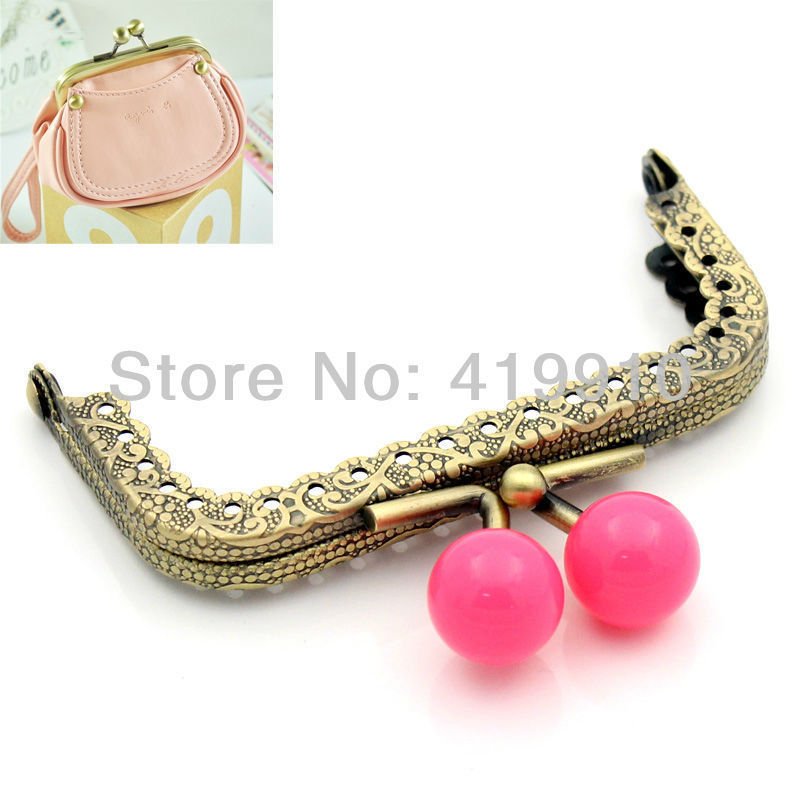 Metal Frame Kiss Clasp Lock Handle DIY Handmade For Purse Bag Free Shipping