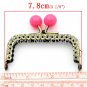 Metal Frame Kiss Clasp Lock Handle DIY Handmade For Purse Bag Free Shipping