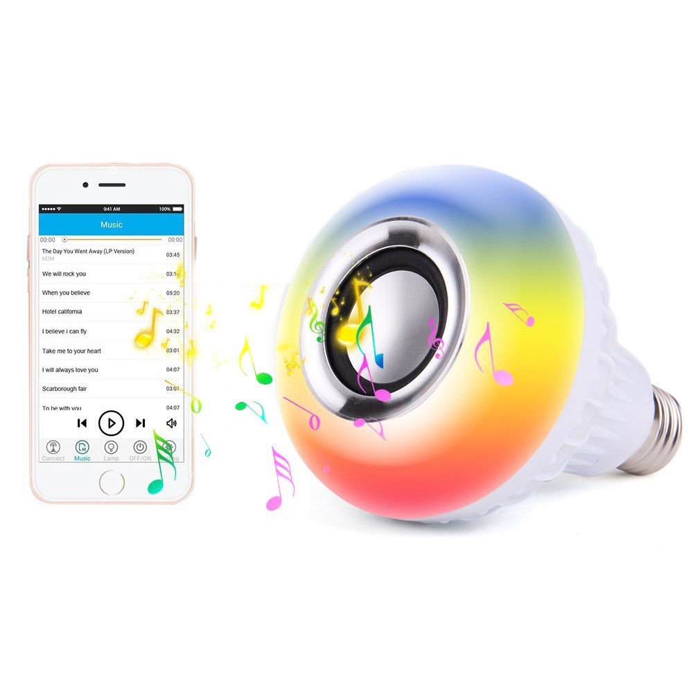 Smart Bulb Music LED Light with Bluetooth 4.0 Speaker RGB Multicolor Home Party