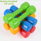 2 Piece Child Baby Fitness Multi-colored Plastic Dumbbell Toy Sports